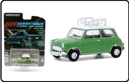 Greenlight Diecast Model Car Hot Hatches Austin Mini Cooper S 1965 1/64 scale new in pack