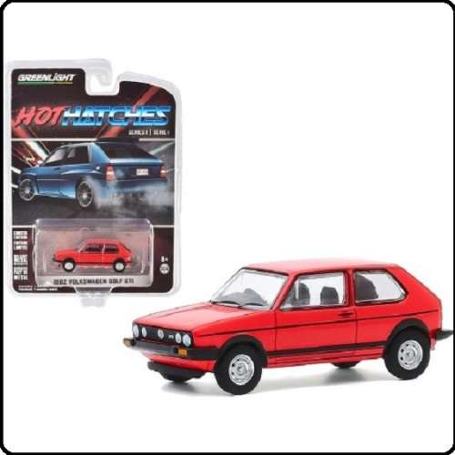 Greenlight Diecast Model Car Hot Hatches VW Volkswagen Golf GTi 1982 1/64 scale new in pack