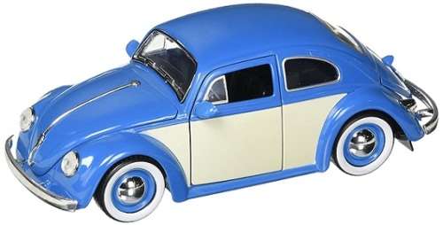 JADA Diecast Model Car Big Time Kustoms 99050 VW Volkswagen Beetle 1959 2 Tone 1/24 scale new in pac