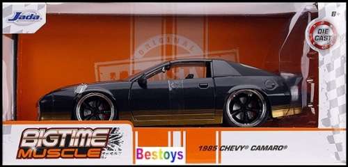 JADA Diecast Model Car Big Time Muscle 31457 Chevy Chevrolet Camaro 1985 1/24 scale new in pack