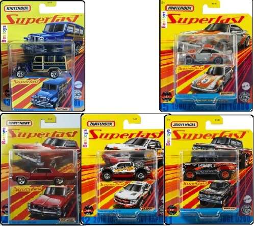 Matchbox Diecast Model Car Superfast Pontiac Grand Prix 1964 1/64 scale new in pack