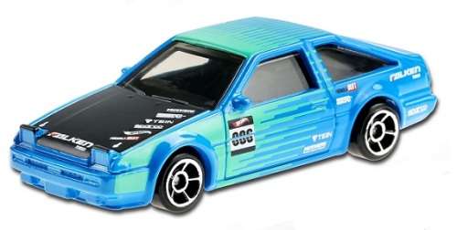 Hotwheels Hot Wheels Diecast Model Car 2021 31 / 250 Toyota AE 86 AE86 Sprinter Trueno Drift "Falken