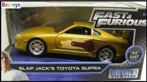 JADA Diecast Model Car Toyota Supra Slap Jack Fast & Furious Movie Film TV 1/32 scale new