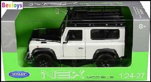 Welly Diecast Model Car 22498 Land Rover Defender 90 with snorkel 1/24 scale new in pack