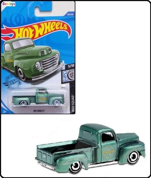 Hotwheels Hot Wheels Diecast Model Car 2020 120 / 250 Ford F 1 F1 Pickup 1949 Rod Squad 1/64 scale