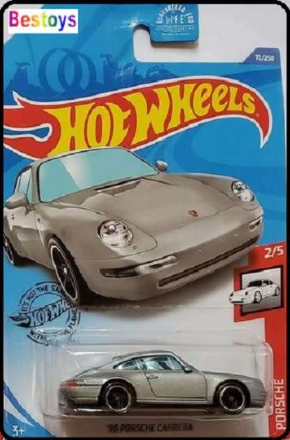 Hotwheels Hot Wheels Diecast Model Car 2020 72 / 250 Porsche Carrera 1996 1/64 scale new in pack