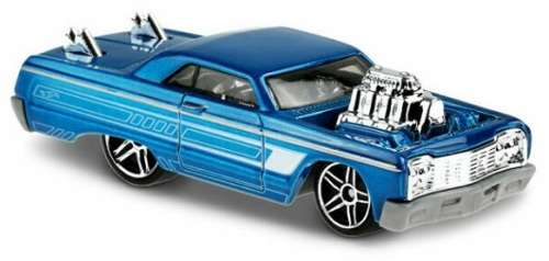 Hotwheels Hot Wheels Diecast Model Car 2020 58 / 250 Chevy Chevrolet Impala 1964 Tooned 1/64 scale