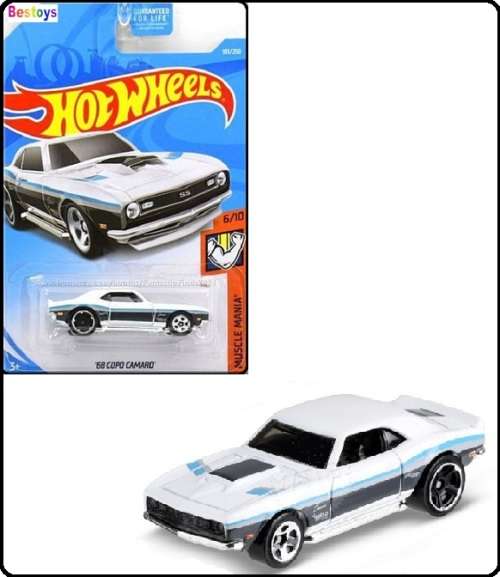 Hotwheels Hot Wheels Diecast Model Car 2020 181 / 250 Chevy Chevrolet COPO Camaro 1968 Muscle Mania