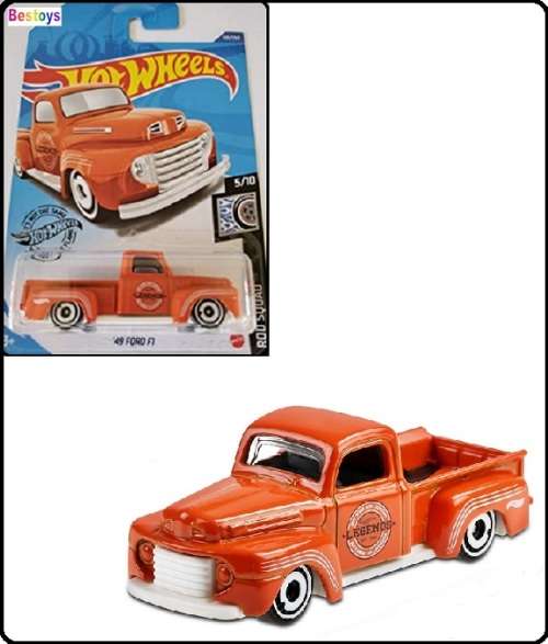 Hotwheels Hot Wheels Diecast Model Car 2020 120 / 250 Ford F 1 F1 Pickup 1949 Rod Squad 1/64 scale