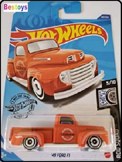 Hotwheels Hot Wheels Diecast Model Car 2020 120 / 250 Ford F 1 F1 Pickup 1949 Rod Squad 1/64 scale