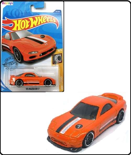 Hotwheels Hot Wheels Diecast Model Car 2020 43 / 250 Mazda RX 7 RX7 1995 Turbo 1/64 scale new in pac