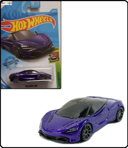 Hotwheels Hot Wheels Diecast Model Car 2019 221 / 250 McLaren 720S 720 S Exotics 1/64 scale new