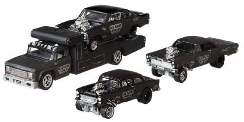 Hotwheels Hot Wheels Diecast Model Car Premium Set Retro Rig Truck Chevy Nova Bel Air Gasser Mercury