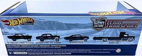 Hotwheels Hot Wheels Diecast Model Car Premium Set Retro Rig Truck Chevy Nova Bel Air Gasser Mercury