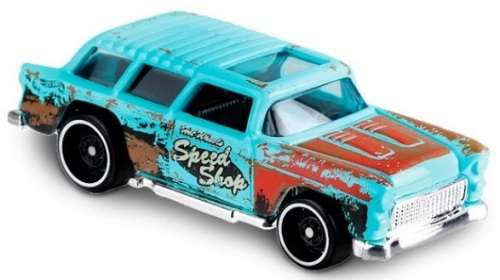 Hotwheels Hot Wheels Diecast Model Car 2019 183 / 250 Chevy Chevrolet Nomad Classic 1955 "Speed Shop