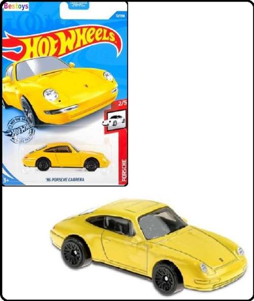 Hotwheels Hot Wheels Diecast Model Car 2020 72 / 250 Porsche Carrera 1996 1/64 scale new in pack