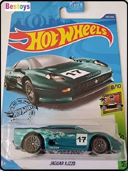 Hotwheels Hot Wheels Diecast Model Car 2020 148 / 250 Jaguar XJ 220 XJ220 Exotics 1/64 scale new