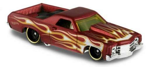 Hotwheels Hot Wheels Diecast Model Car 2019 8 / 250 Chevy Chevrolet El Camino 1971 Flames 1/64 scale