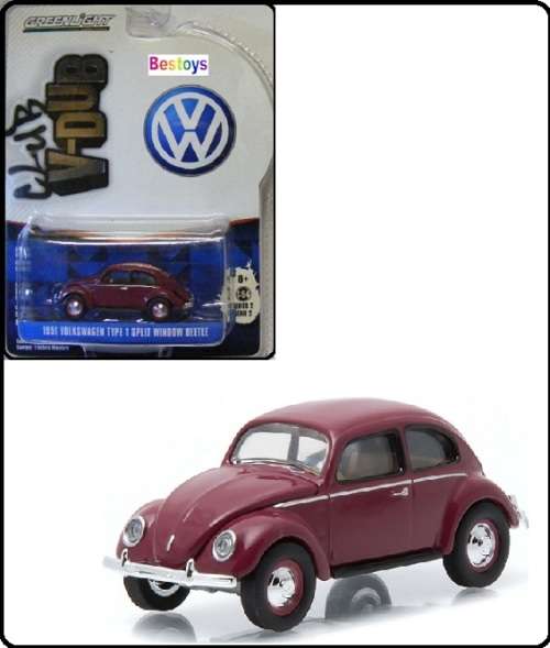 Greenlight Diecast Model Car VDub Series VW Volkswagen Beetle Split Window 1951 1/64 scale new in pa