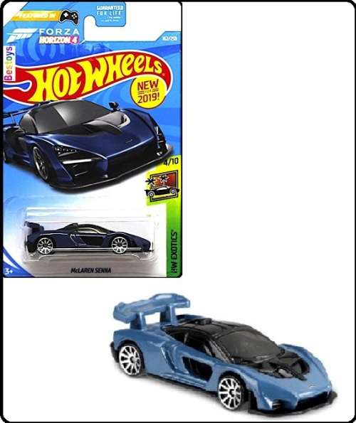 Hotwheels Hot Wheels Diecast Model Car First Ed 2019 162 / 250 McLaren Senna Forza Horizon Exotics