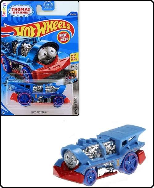 Hotwheels Hot Wheels Diecast Model Car First Ed 2020 125 / 250 Loco Motorin Thomas Tank Engine Train