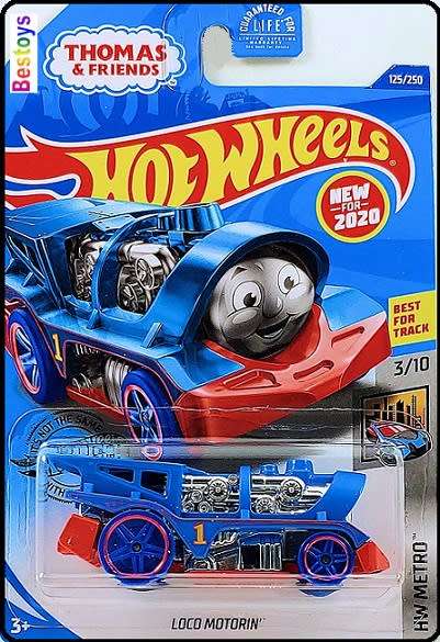 Hotwheels Hot Wheels Diecast Model Car First Ed 2020 125 / 250 Loco Motorin Thomas Tank Engine Train