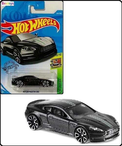 Hotwheels Hot Wheels Diecast Model Car 2019 224 / 250  Aston Martin DBS Exotics 1/64 scale new
