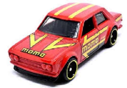 Hotwheels Hot Wheels Diecast Model Car 2019 97 / 250  Datsun 510 1971 "Momo" Nightburnerz 1/64 scale