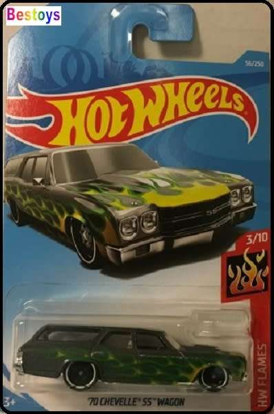 Hotwheels Hot Wheels Diecast Model Car 2019 56 / 250  Chevy Chevrolet Chevelle SS Stationwagon 1970