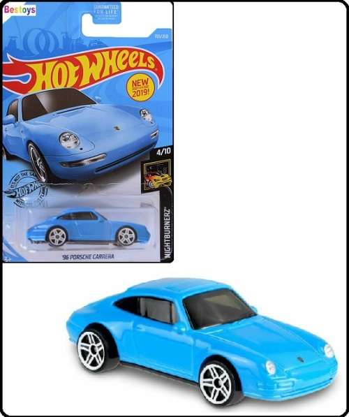 Hotwheels Hot Wheels Diecast Model Car First Ed 2019 155 / 250 Porsche Carrera 1996 Nightburnerz
