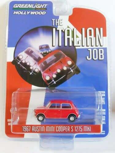 Greenlight Diecast Model Car Hollywood Austin Mini Cooper S 1275 Mk 1 1967 Italian Job Movie Film TV