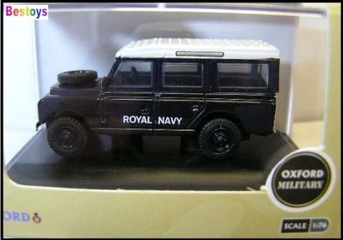 Oxford Diecast Model Car LAN2015 Land Rover Series II 2 Stationwagon "Royal Navy" 1/76 OO railway sc