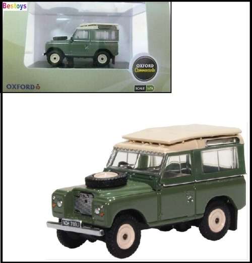 Oxford Diecast Model Car LR2AS003 Land Rover Series 2 Stationwagon  SWB 1/76 OO railway scale new