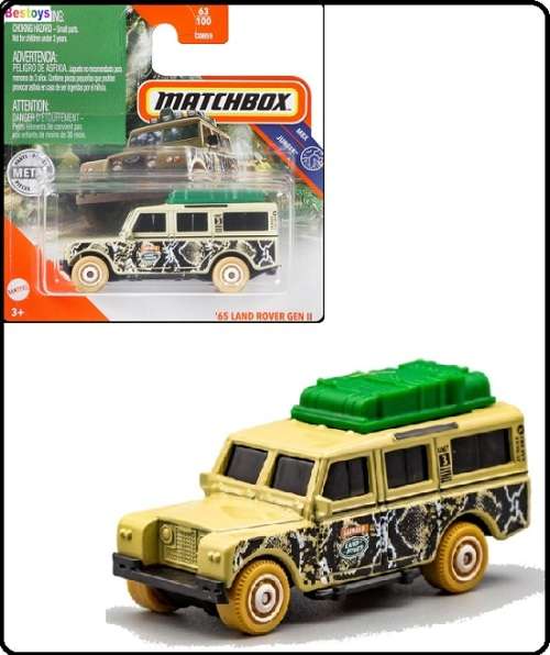 Matchbox Diecast Model Car 2021 63 / 100 Land Rover Series 2 1965 Jungle 1/64 scale new in pack