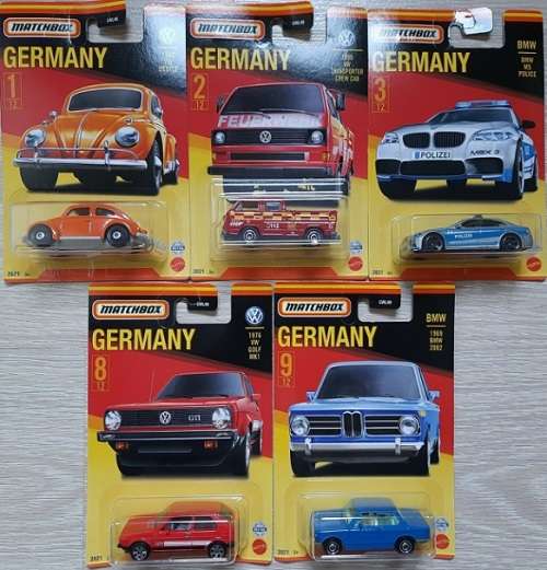 Matchbox Diecast Model Car Germany series BMW M 5 M5 Police Polizei 1/64 scale new in pack