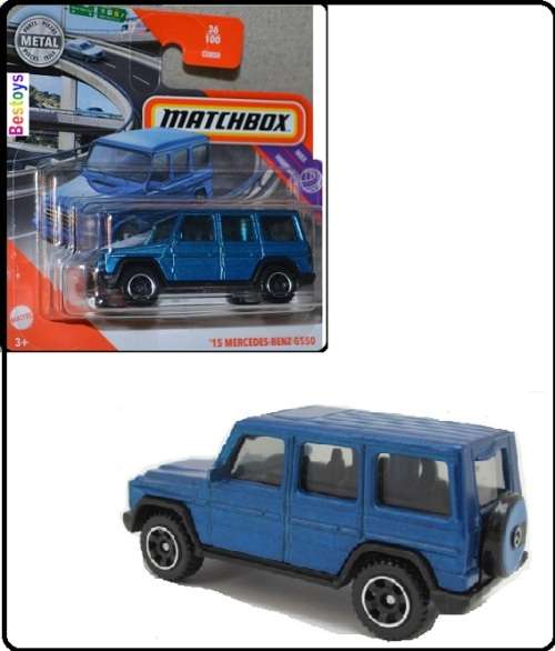 Matchbox Diecast Model Car 2021 36 / 100 Mercedes Benz G 550 G550 2015 Highway 1/64 scale new in pac