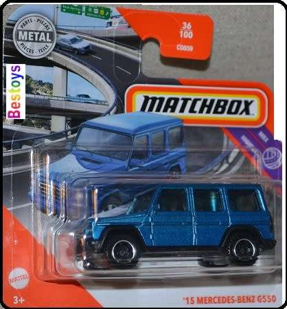 Matchbox Diecast Model Car 2021 36 / 100 Mercedes Benz G 550 G550 2015 Highway 1/64 scale new in pac