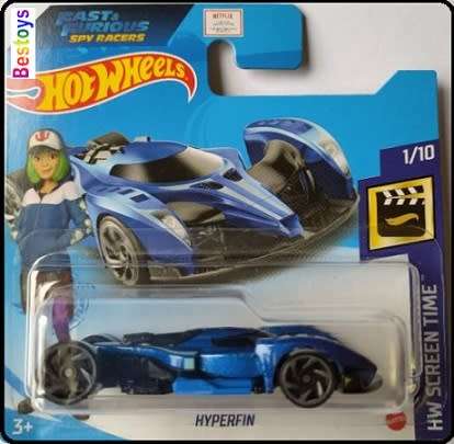 Hotwheels Hot Wheels Diecast Model Car 2021 11 / 250  Hyperfin Fast & Furious Spy Racers Netflix Scr