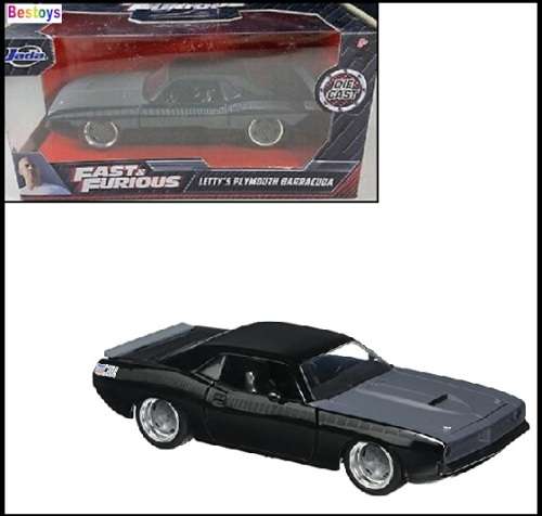 JADA Diecast Model Car Plymouth Barracuda Letty Fast & Furious Movie Film TV 1/32 scale new in pack