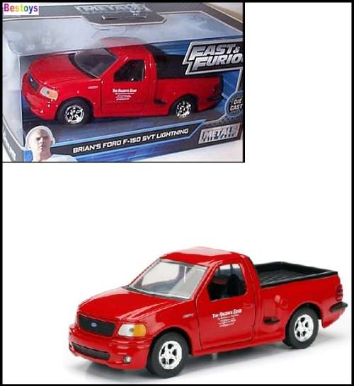 JADA Diecast Model Car Ford F 150 F150 SVT Lightning Brian Fast & Furious Movie Film TV 1/32 scale