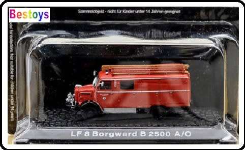Diecast Model Fire Engine Truck Collection Borgward B 2500 LF 8 1/72 scale new in pack