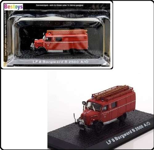 Diecast Model Fire Engine Truck Collection Borgward B 2500 LF 8 1/72 scale new in pack