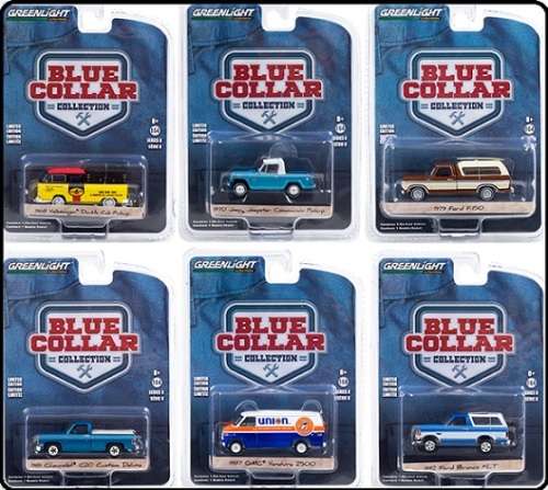 Greenlight Diecast Model Car Blue Collar Ford F 150 F150 Pickup 1979 1/64 scale new in pack