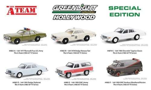 Greenlight Diecast Model Car Hollywood GMC Vandura 1983 BA A Team TV Movie 1/64 scale new in pack