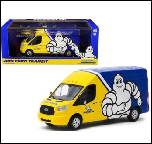 Greenlight Diecast Model Car 86175 Ford Transit 2019 High Roof "Michelin" 1/43 scale new in pack