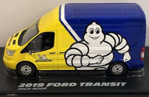 Greenlight Diecast Model Car 86175 Ford Transit 2019 High Roof "Michelin" 1/43 scale new in pack