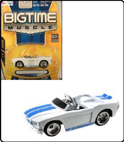 JADA Diecast Model Car Bigtime Muscle Ford mustang Shelby GT 500 GT500 1967 Pedal Car replica 1/64 s