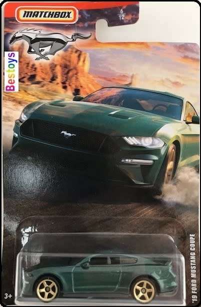 Matchbox Diecast Model Car Ford Mustang Set 2018 Conv 2019 Coupe LX SSP Police 1965 GT GT CS 1968