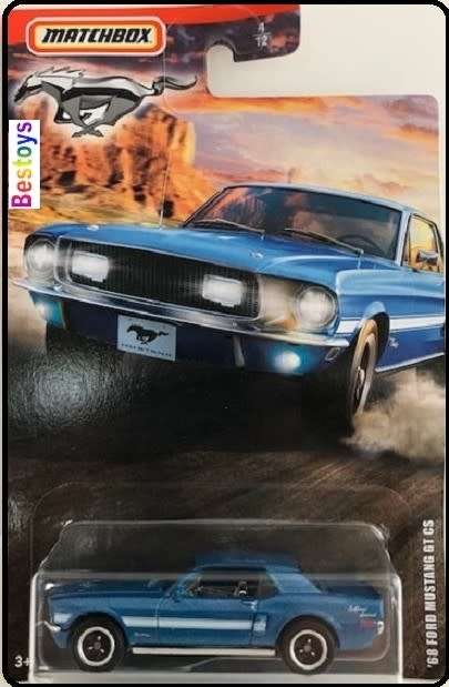 Matchbox Diecast Model Car Ford Mustang Set 2018 Conv 2019 Coupe LX SSP Police 1965 GT GT CS 1968