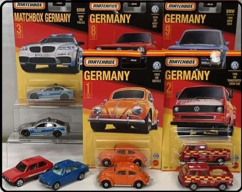 Matchbox Diecast Model Car Germany series VW Volkswagen Beetle 1962 1/64 scale new in pack